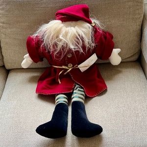 VTG Woof & Poof Large Santa w W&P Button & tag